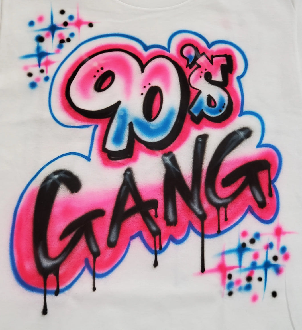 90's Gang White Tshirt