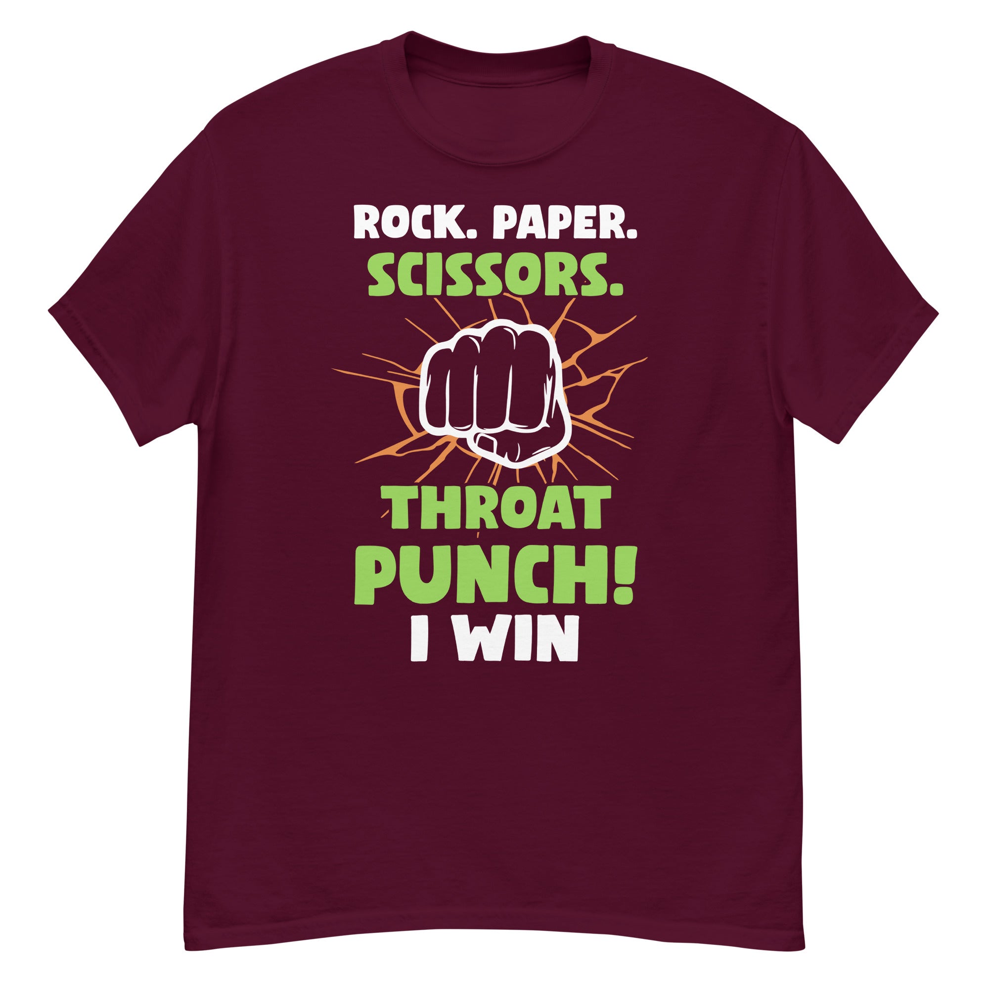 Rock Paper Scissors Throat Punch I Win T-Shirt Rock Paper Scissors Throat Punch I Win T-Shirt